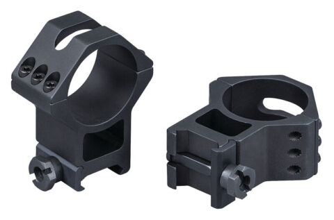 Weaver 6-Hole Picatinny Scope Rings, 1" X-High, Black