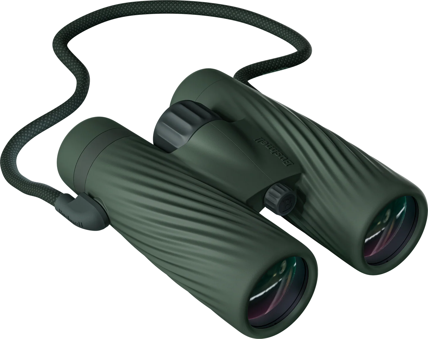 Bushnell A5 8x42 green binoculars with neck strap