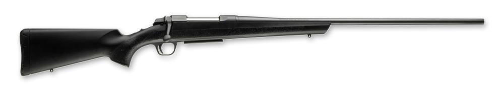 Browning A-Bolt III Composite Stalker bolt-action rifle with black synthetic stock and blued barrel