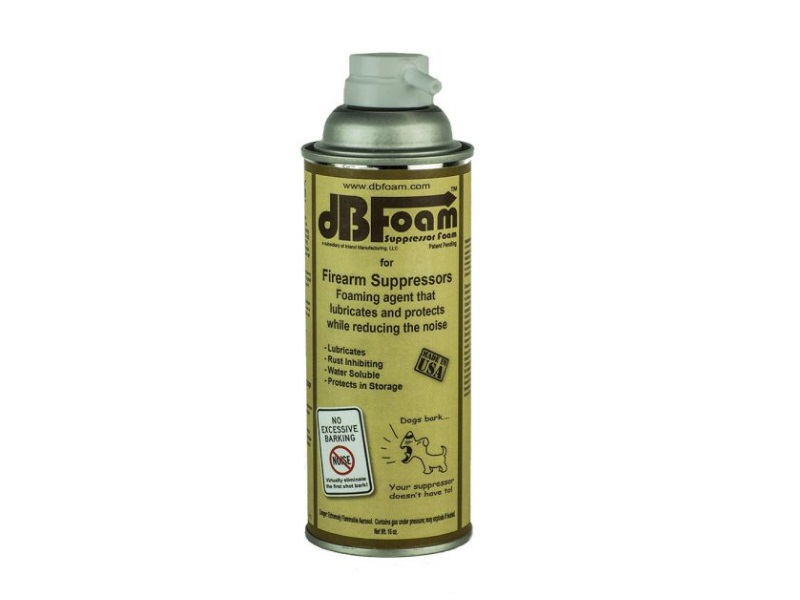 dBFoam suppressor foam 16 oz aerosol can with yellow label