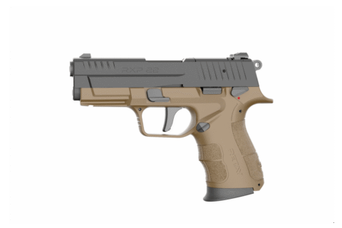 Retay RXP22 .22 LR, 10+1 Round, DA/SA, Black Slide / FDE Frame