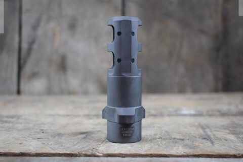 Gemtech Tri-Lock Muzzle Brake for Arrow QM Suppressor, 338 Lapua, 5/8-24