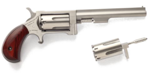 North American Arms Sidewinder .22 LR / .22 Magnum, 4" Barrel, Stainless