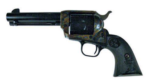 Colt Single Action Army 45 Colt, 4.75" Barrel, 6-Round, Color Case Hardened