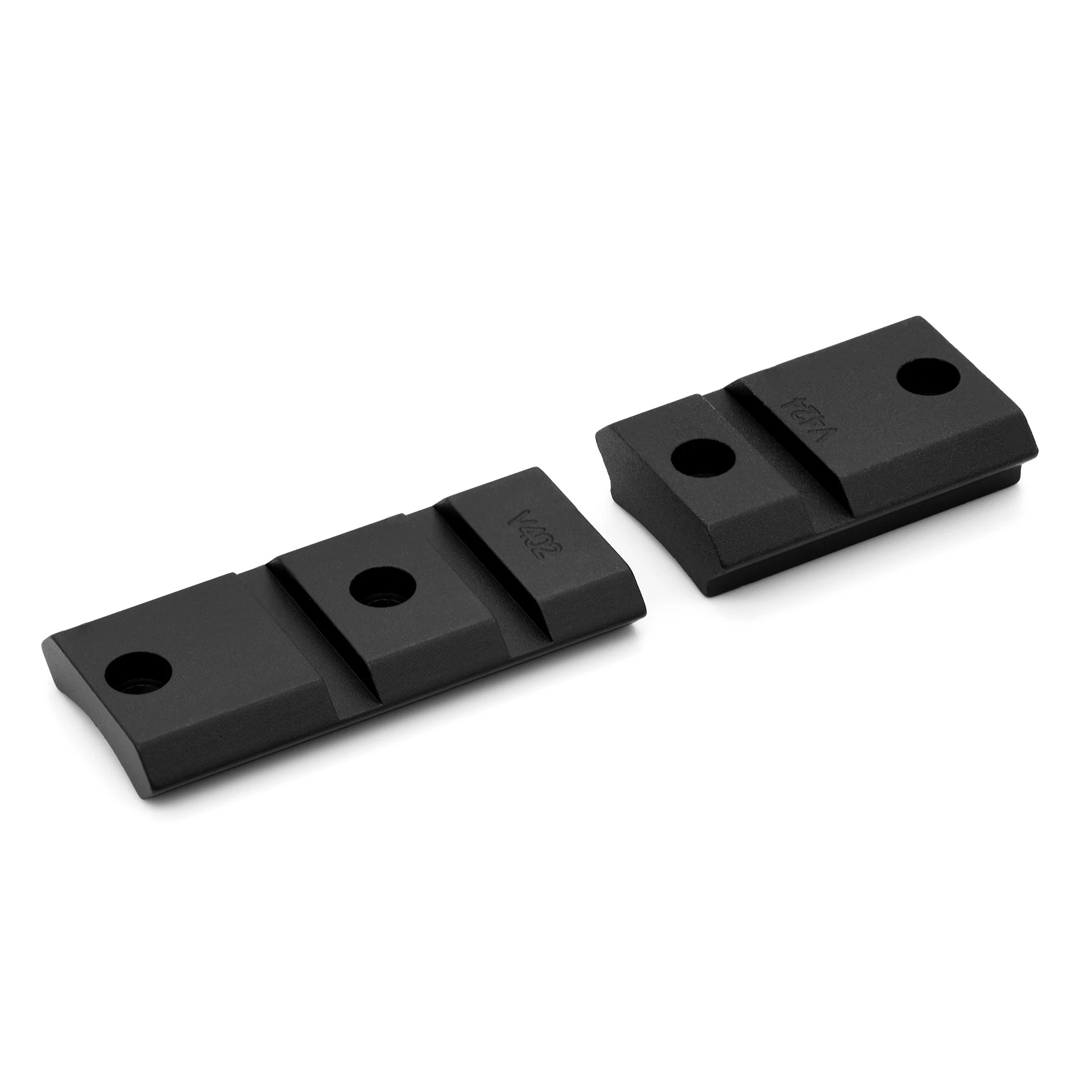 Two-piece matte black Warne Weaver style scope base for Winchester Model 70