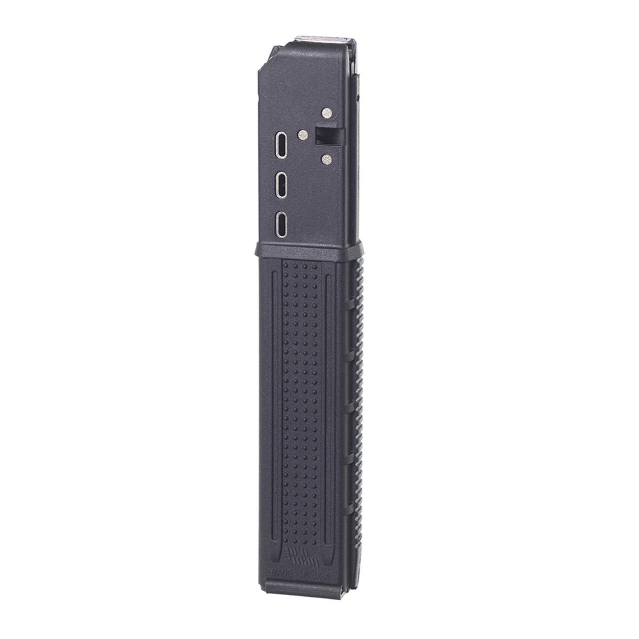 ProMag black polymer 32-round 9mm magazine with steel lined body