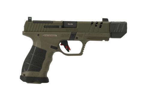 SAR Firearms SAR9 SOCOM Compensator 9mm, 4.5-inch Barrel, 21+1, OD Green