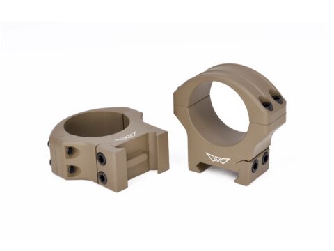 Warne HyperLite 1" Low Mount Rings, Dark Earth Cerakote