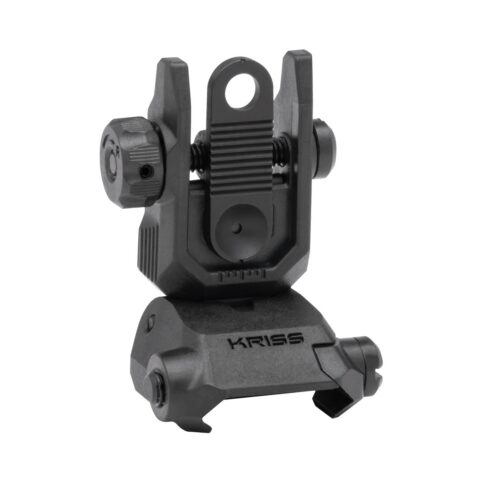 KRISS USA Rear Flip-Up Sight, Black Polymer, Windage Adjustable