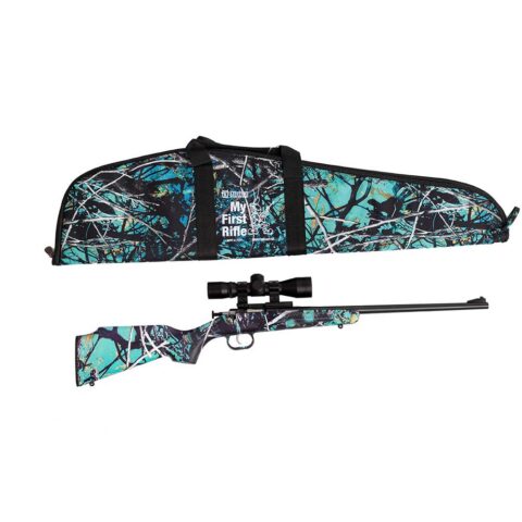 Keystone Crickett 22 LR Single Shot, Serenity Camo with Scope