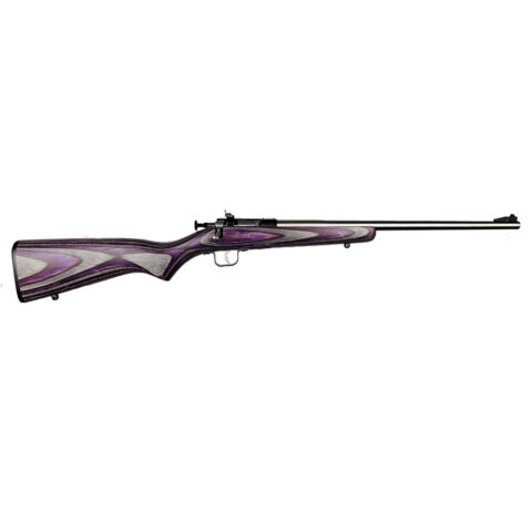 Keystone Crickett .22 LR Single-Shot Rifle, Stainless, Purple Laminate