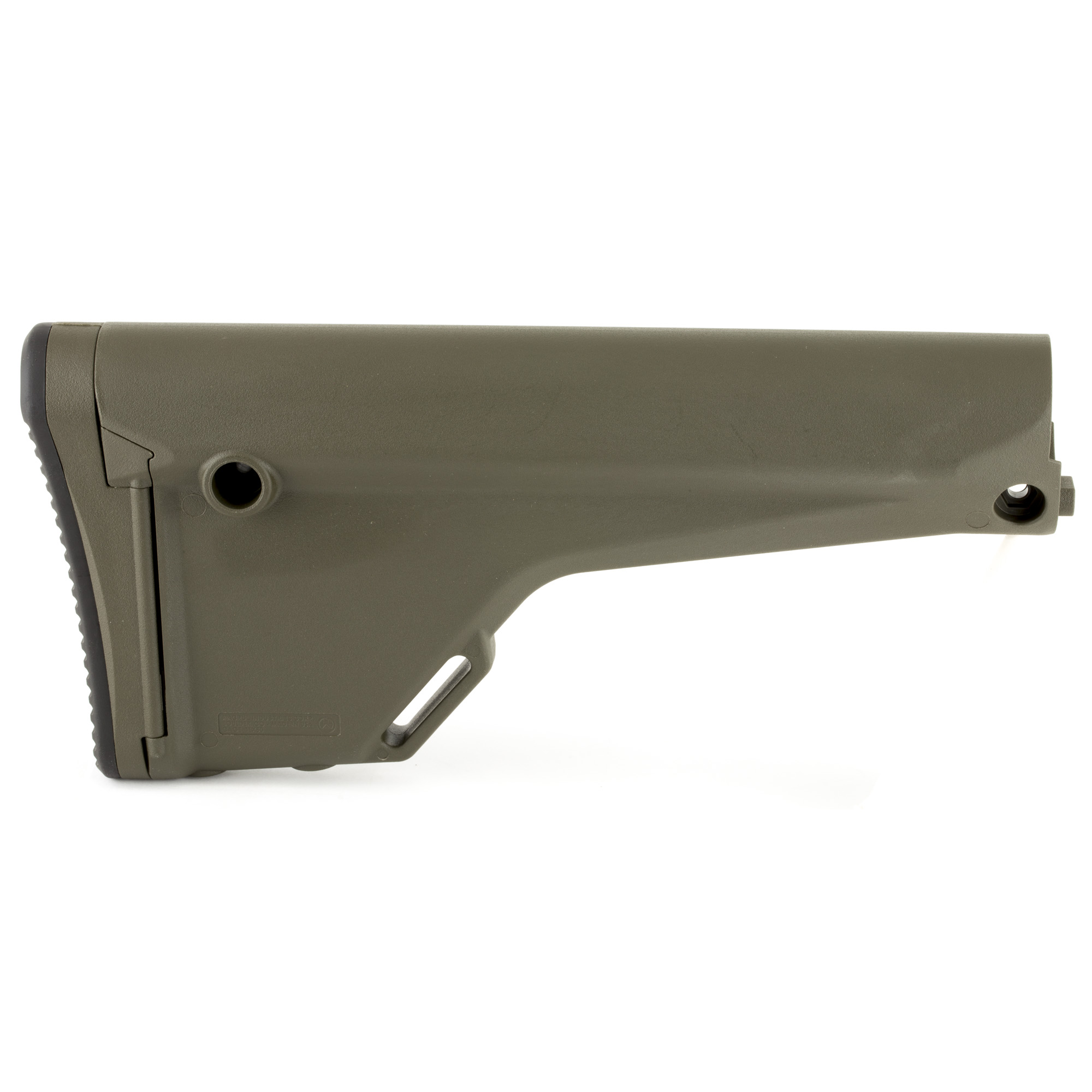Magpul MOE rifle stock in Olive Drab Green, right side view