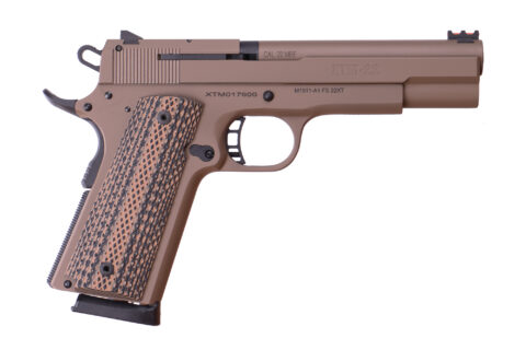 Rock Island Armory M1911-A1 XT22 .22 WMR, 5" Barrel, 14+1, FDE / Tan