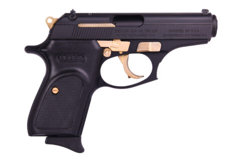 Bersa Thunder 22 .22 LR, 10+1, Matte Black with Gold Accents