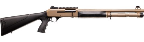 ASKA S4 12 Gauge, 18.5" Barrel, Pistol Grip, FDE