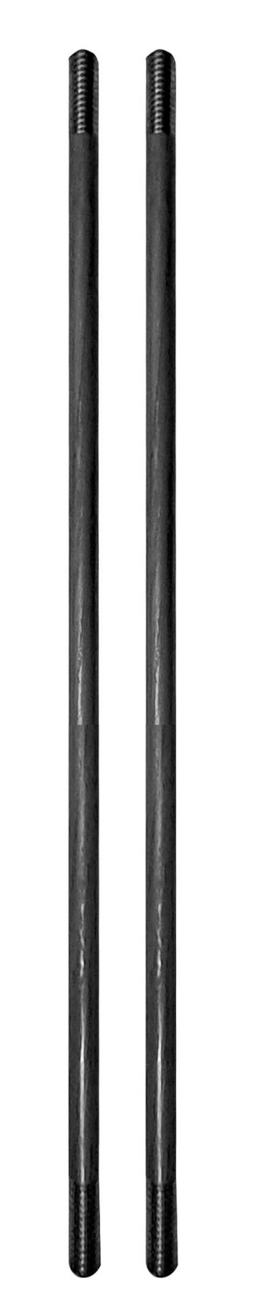 Two black 12 inch threaded rods for Victra-12 silencer