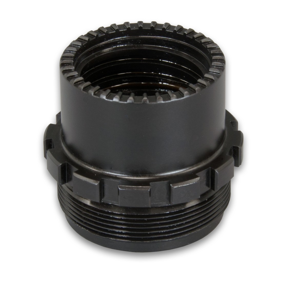 Black Yankee Hill Phantom quick detach adapter with knurled top ring and threaded base